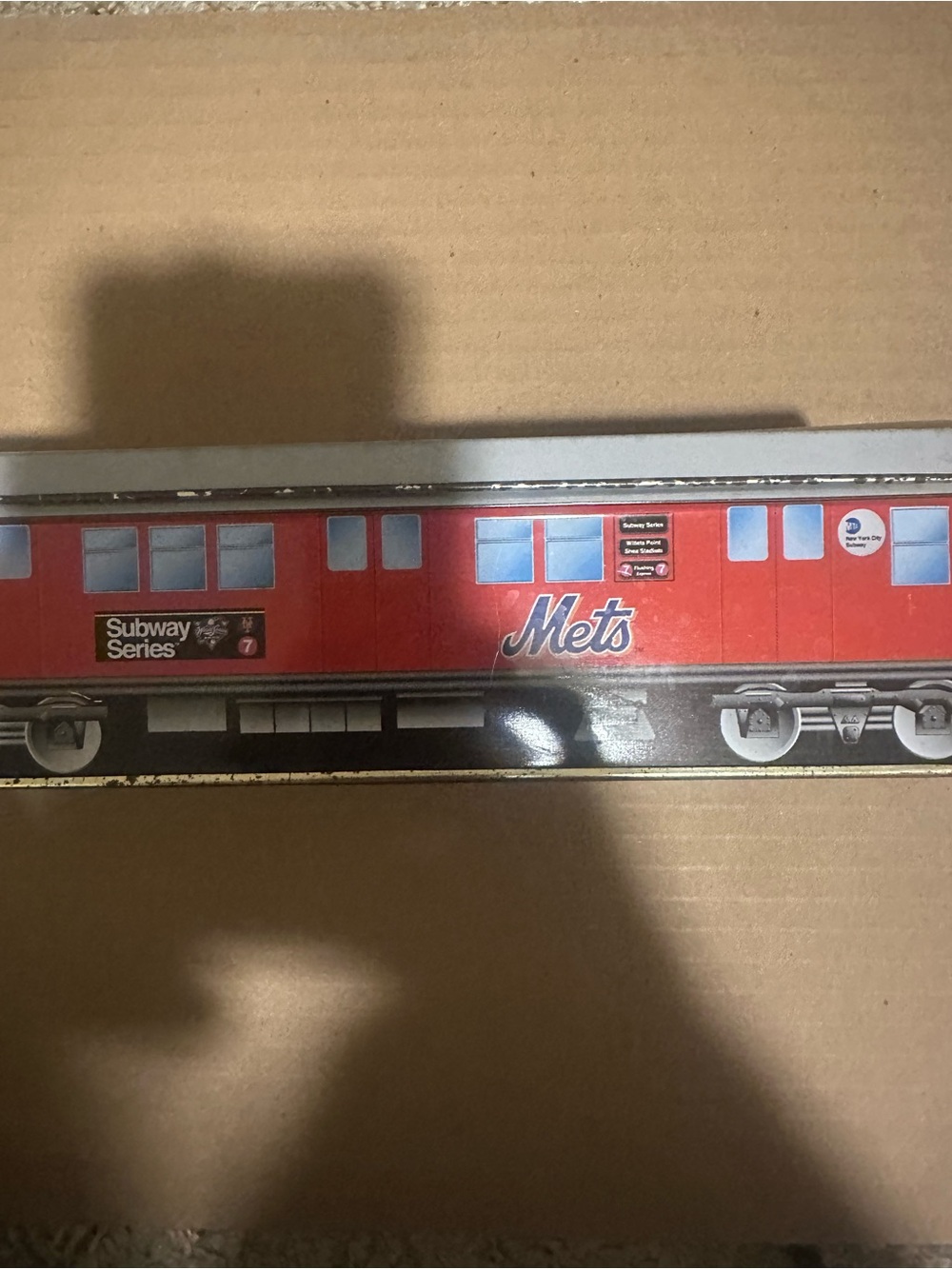 Mets Red 7 line 200 subway series Subway Car tin